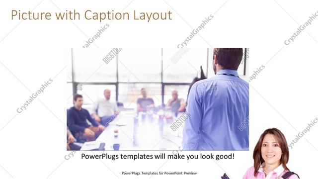 Picture with Caption presentation slide layout