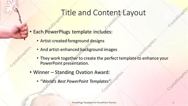 Title and Content presentation slide layout