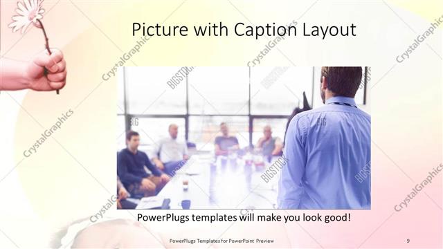 Picture with Caption presentation slide layout