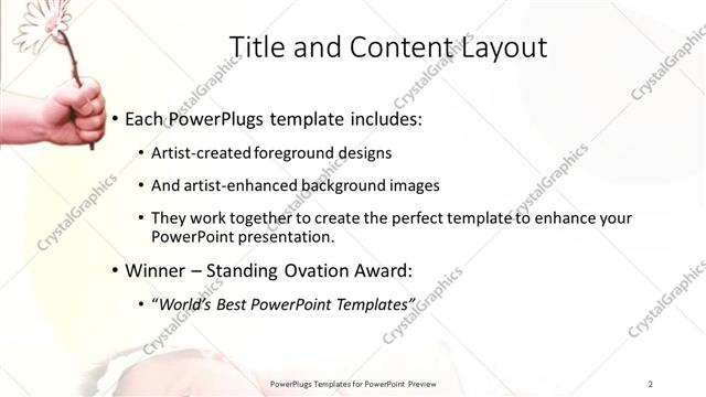 Title and Content presentation slide layout