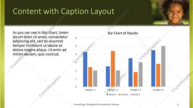 Content with Caption presentation slide layout