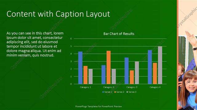 Content with Caption presentation slide layout