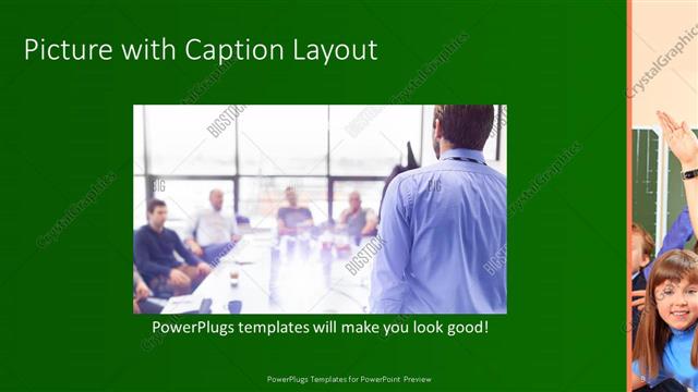 Picture with Caption presentation slide layout