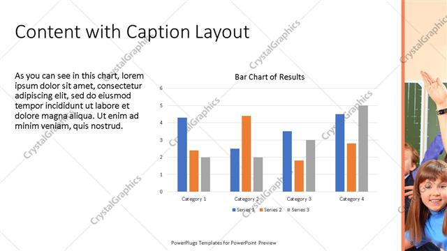 Content with Caption presentation slide layout