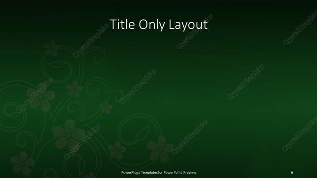 Title Only presentation slide layout