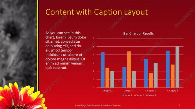 Content with Caption presentation slide layout