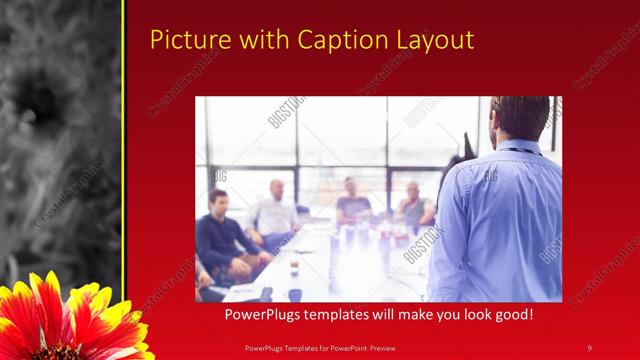 Picture with Caption presentation slide layout