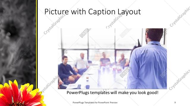 Picture with Caption presentation slide layout