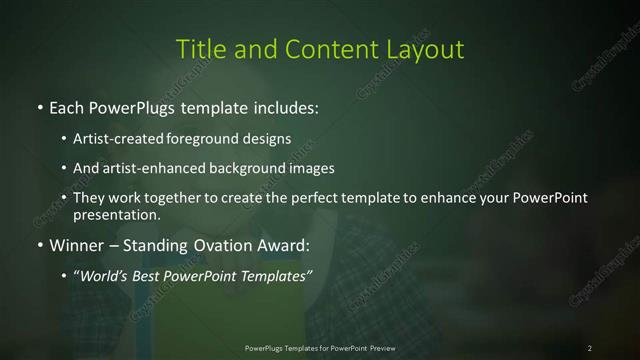 Title and Content presentation slide layout