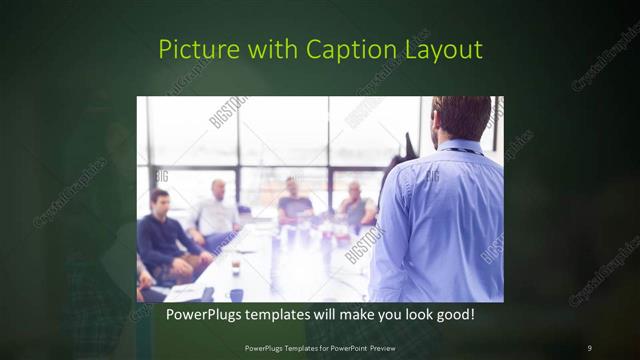 Picture with Caption presentation slide layout