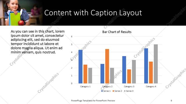Content with Caption presentation slide layout