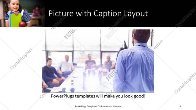 Picture with Caption presentation slide layout