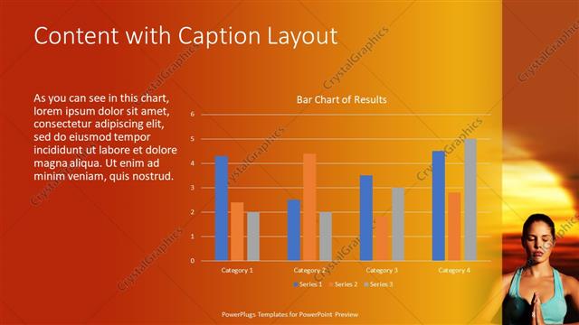 Content with Caption presentation slide layout