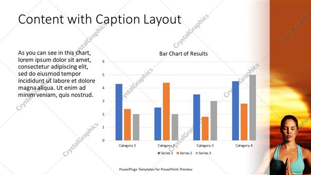 Content with Caption presentation slide layout