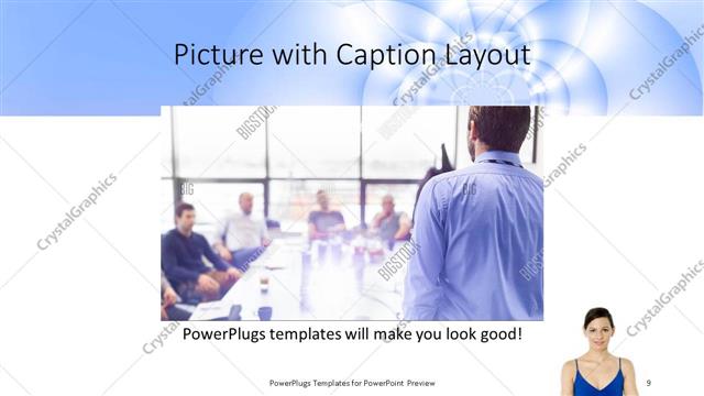 Picture with Caption presentation slide layout