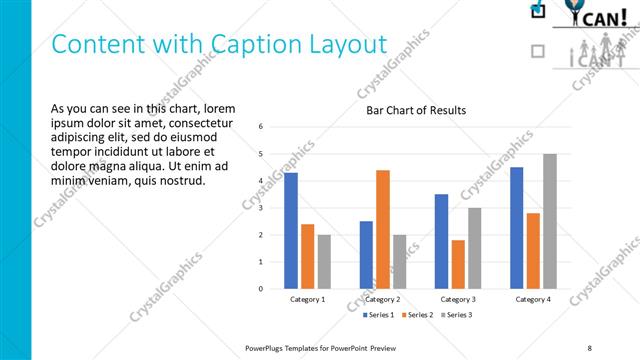 Content with Caption presentation slide layout