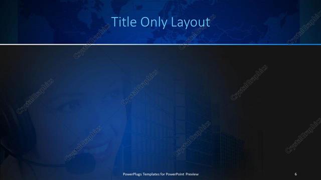 Title Only presentation slide layout