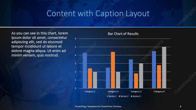 Content with Caption presentation slide layout