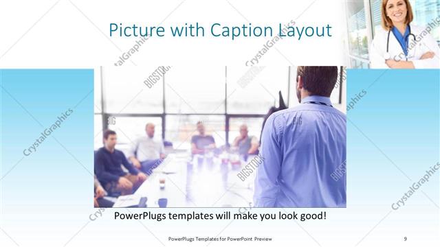 Picture with Caption presentation slide layout