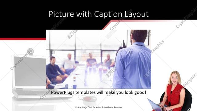 Picture with Caption presentation slide layout