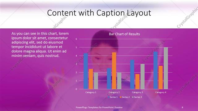 Content with Caption presentation slide layout