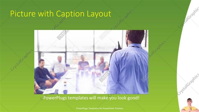 Picture with Caption presentation slide layout