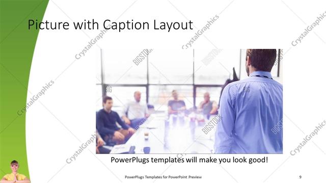 Picture with Caption presentation slide layout