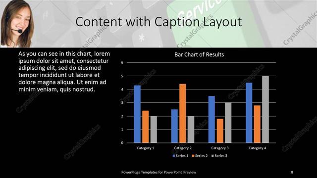 Content with Caption presentation slide layout
