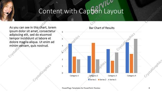 Content with Caption presentation slide layout