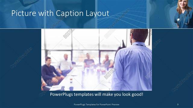 Picture with Caption presentation slide layout