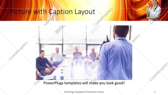 Picture with Caption presentation slide layout