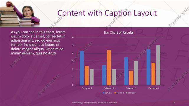 Content with Caption presentation slide layout