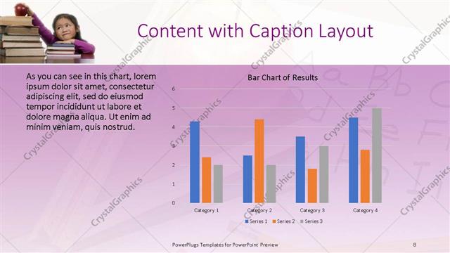 Content with Caption presentation slide layout