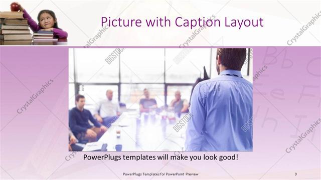 Picture with Caption presentation slide layout