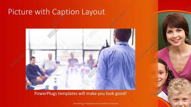 Picture with Caption presentation slide layout