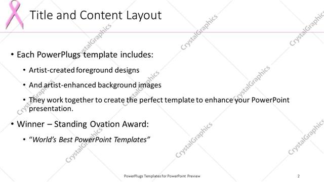 Title and Content presentation slide layout
