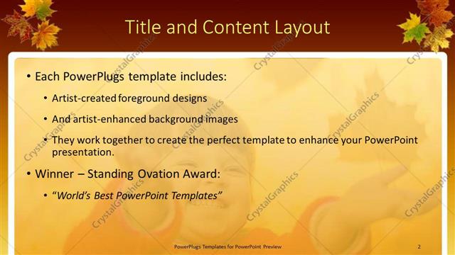 Title and Content presentation slide layout