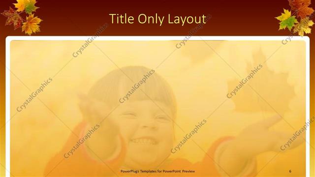 Title Only presentation slide layout