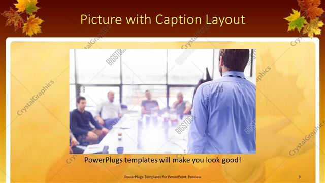 Picture with Caption presentation slide layout