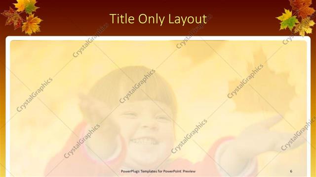Title Only presentation slide layout