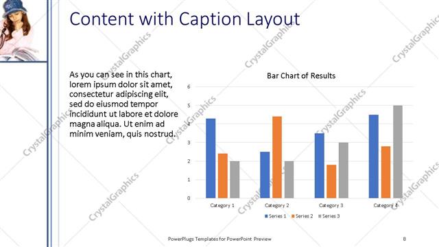 Content with Caption presentation slide layout