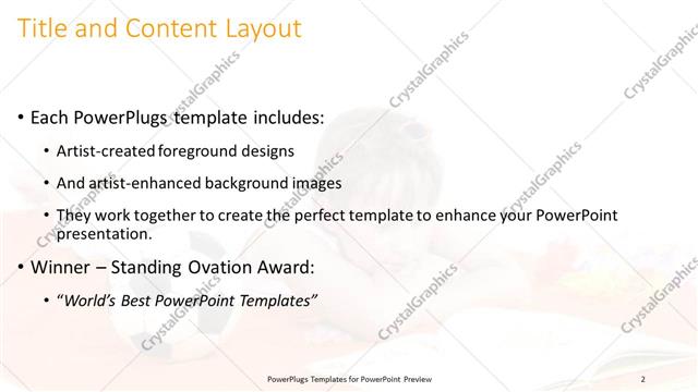 Title and Content presentation slide layout