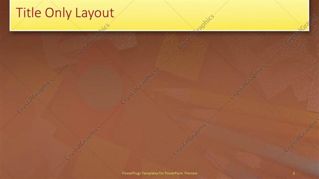 Title Only presentation slide layout