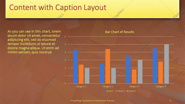 Content with Caption presentation slide layout