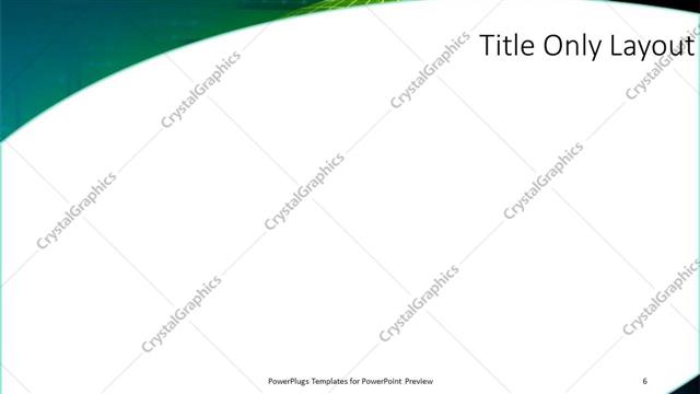 Title Only presentation slide layout