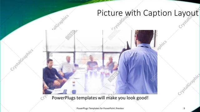 Picture with Caption presentation slide layout