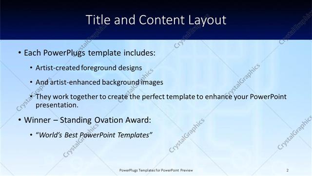 Title and Content presentation slide layout