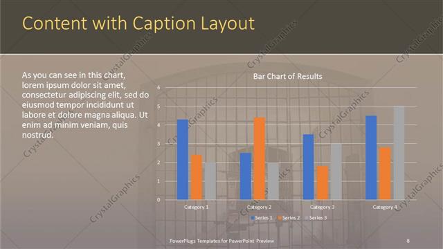 Content with Caption presentation slide layout