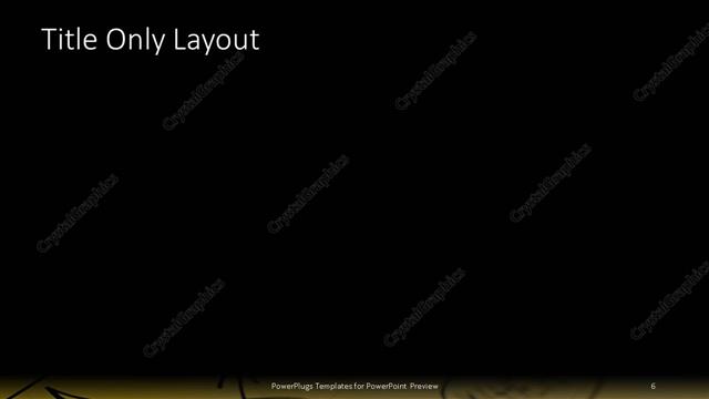 Title Only presentation slide layout