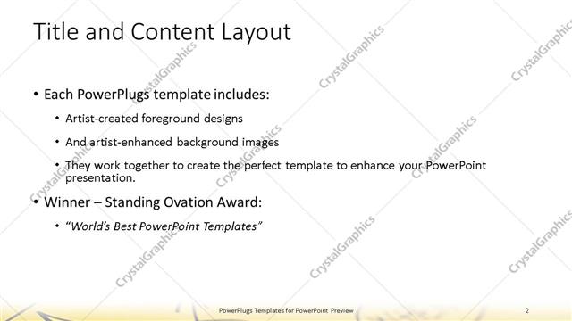 Title and Content presentation slide layout